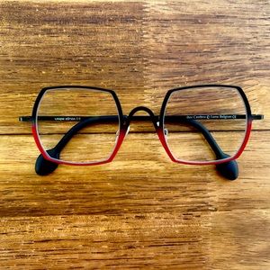 Unique Red and Black Women's Glasses